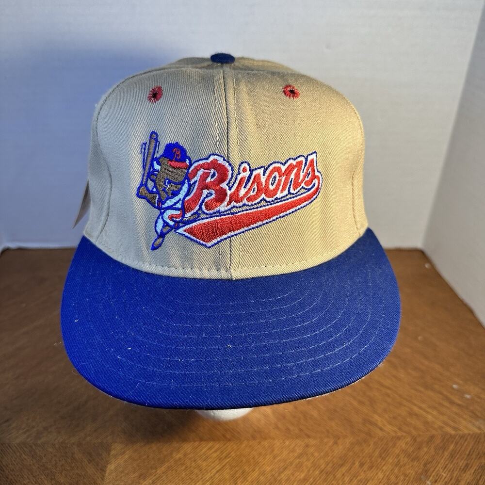 Vintage 90's Buffalo Bisons Pirates MILB Pro-Line Fitted Hat 7 1/2 New Deadstock
